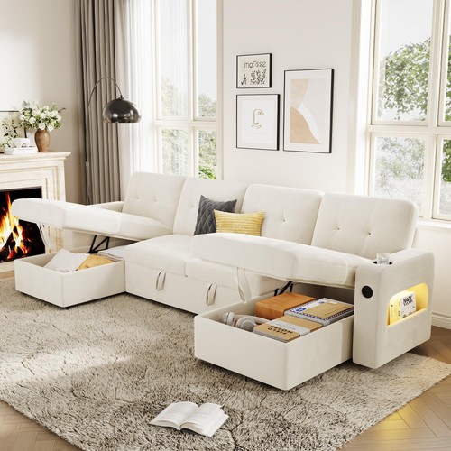 Shaped sleeper sofa - sleeper,