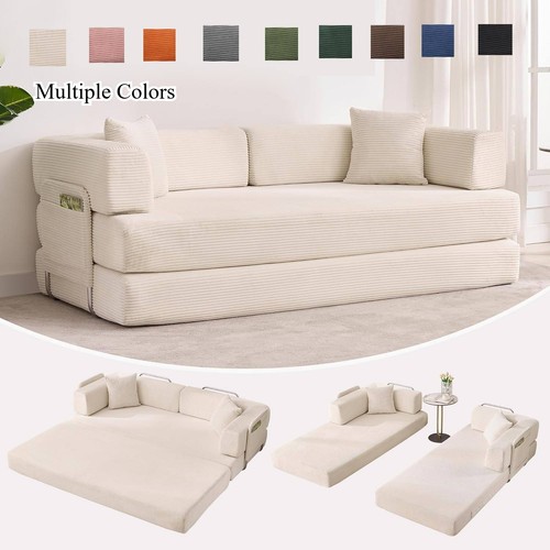 Modular corduroy sofa - 78.8",