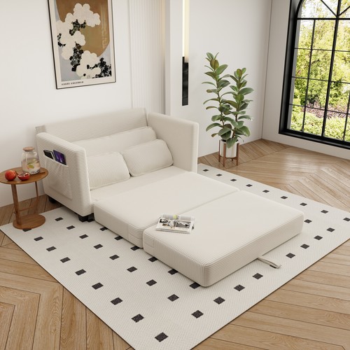 Modern corduroy sofa - corduroy, bed