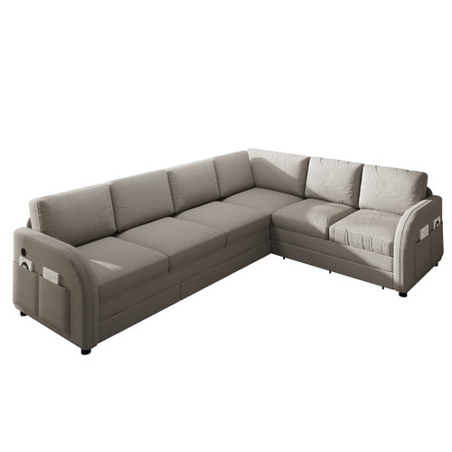 115 shaped sofa - 115.2",