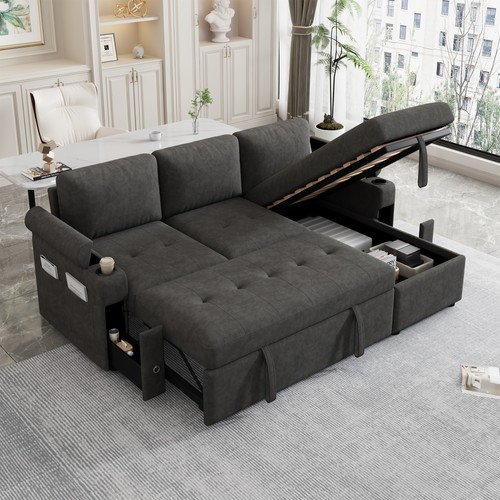 Shaped sofa couch - 83.5",
