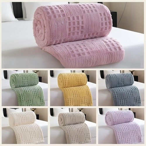 Flannel fleece blanket mink - fleece,