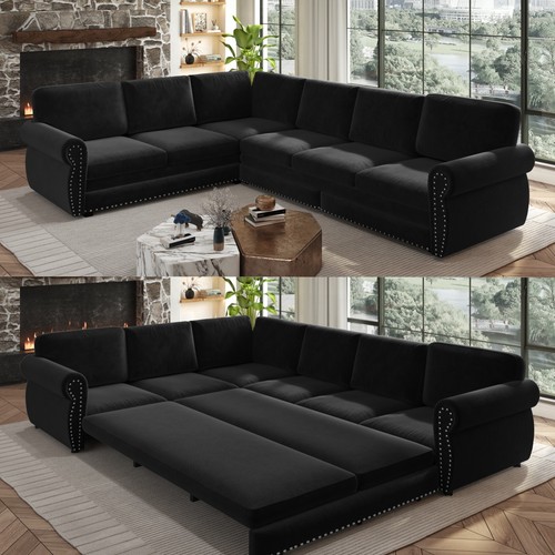 118 shaped sofa couch with - 118", l-shaped