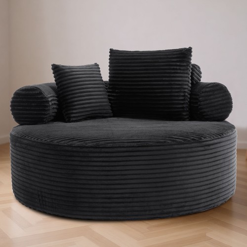 Round sofa bed with memory - round,