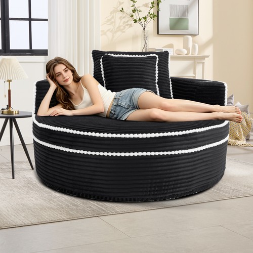 Round sofa bed with - with, memory