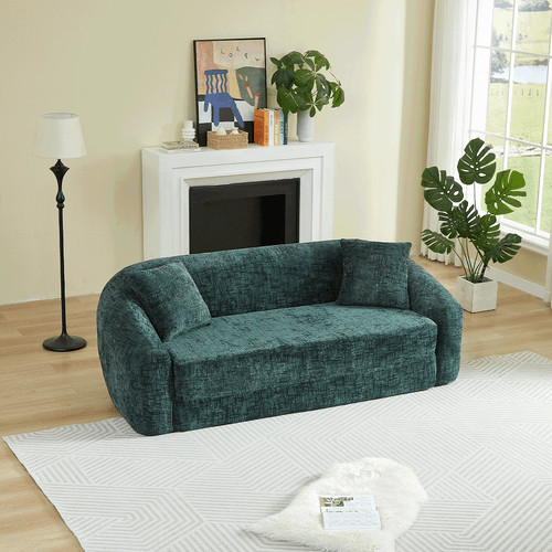 Beige chenille convertible - chenille,