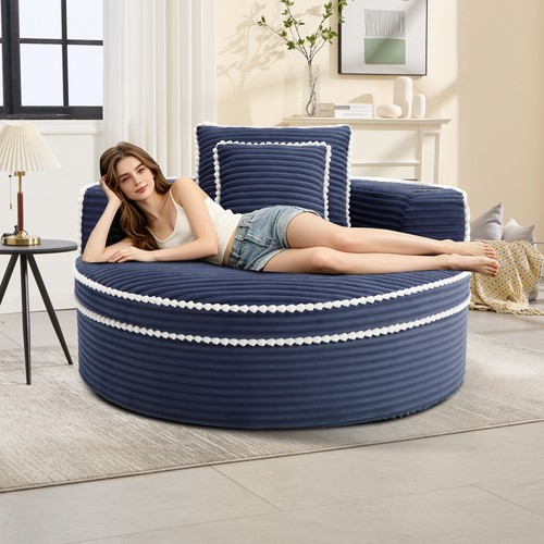 Round sofa bed memory foam - round, w/memory
