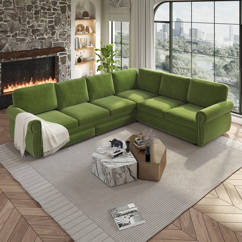 118 shaped sofa couch with - 118", l-shaped