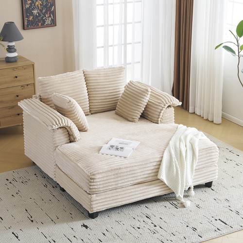 Corduroy sofa bed with throw - corduroy,