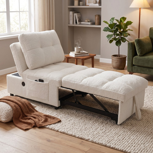 Single sofa bed built usb - sofa, built-in