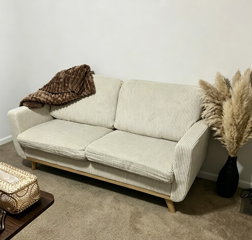 New corduroy sofa - 68",