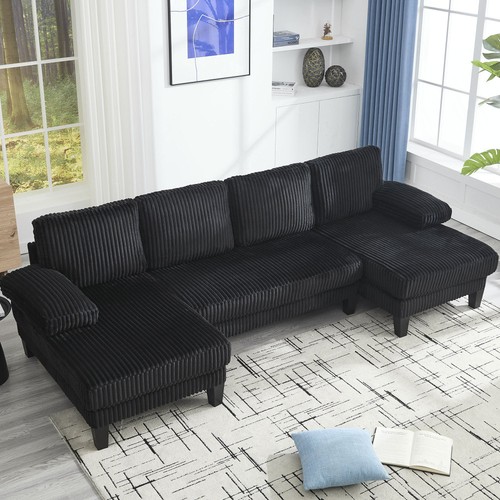 Shaped couch with - couch, oversized