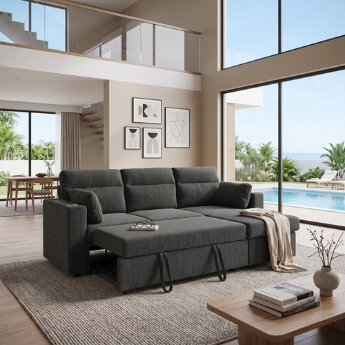Convertible l shaped - 82.5", l-shaped