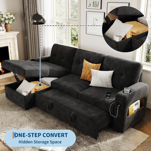 Shaped sleeper sofa - l,