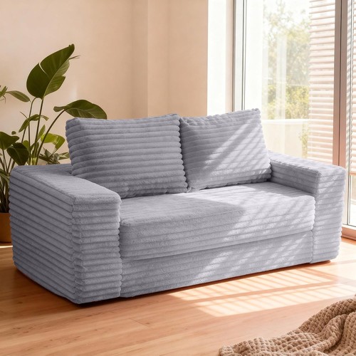 Boneless couch in - 62", couch,3-in-1