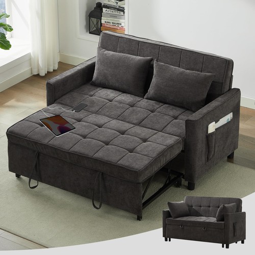 Chenille convertible sofa - chenille,