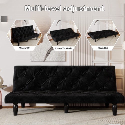 Black velvet sofa bed for - sofa,